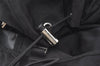 Authentic PRADA Vintage Nylon Tessuto Leather Drawstring Backpack Black 2062J