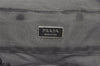 Authentic PRADA Vintage Nylon Tessuto Leather Drawstring Backpack Black 2062J