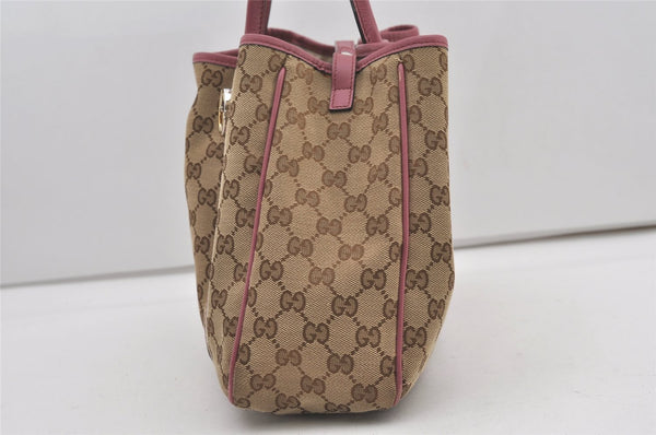 Authentic GUCCI Twins Shoulder Tote Bag GG Canvas Leather 232957 Brown 2063J