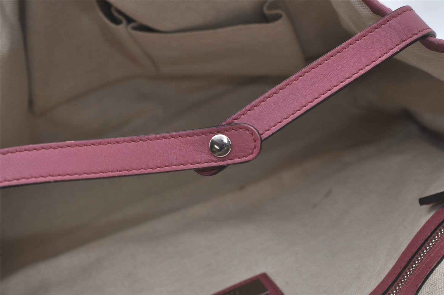 Authentic GUCCI Twins Shoulder Tote Bag GG Canvas Leather 232957 Brown 2063J