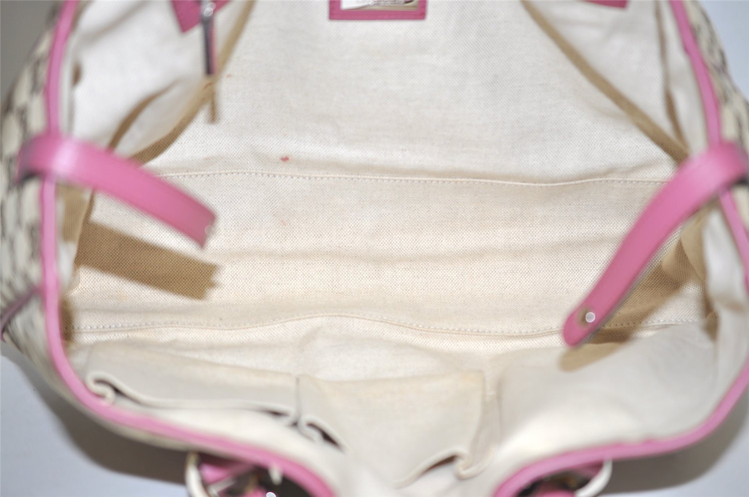 Authentic GUCCI Twins Shoulder Tote Bag GG Canvas Leather 232957 Brown 2063J