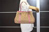 Authentic GUCCI Twins Shoulder Tote Bag GG Canvas Leather 232957 Brown 2063J
