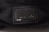 Authentic FENDI Vintage Zucchino Hand Bag Purse Canvas Leather Black 2063K