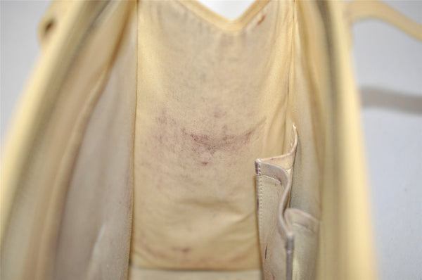 Authentic Louis Vuitton Epi Croisette PM Tote Bag Yellow M5249A LV 2064I