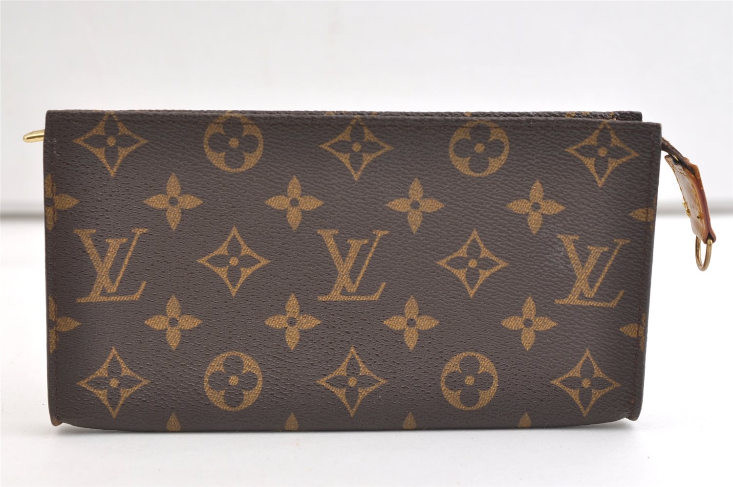 Authentic Louis Vuitton Monogram Pouch For Bucket GM LV Junk 2065K