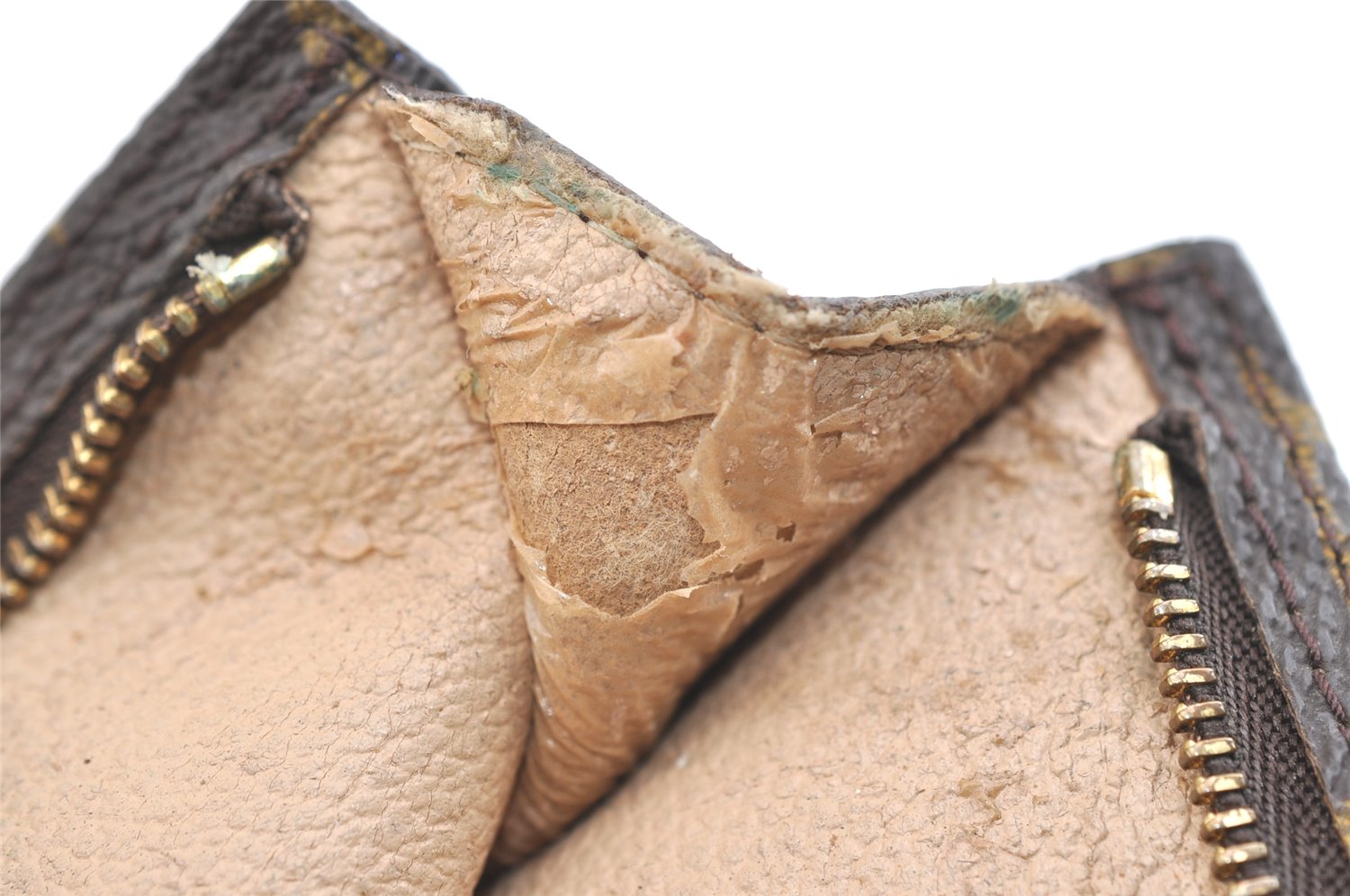 Authentic Louis Vuitton Monogram Pouch For Bucket GM LV Junk 2065K