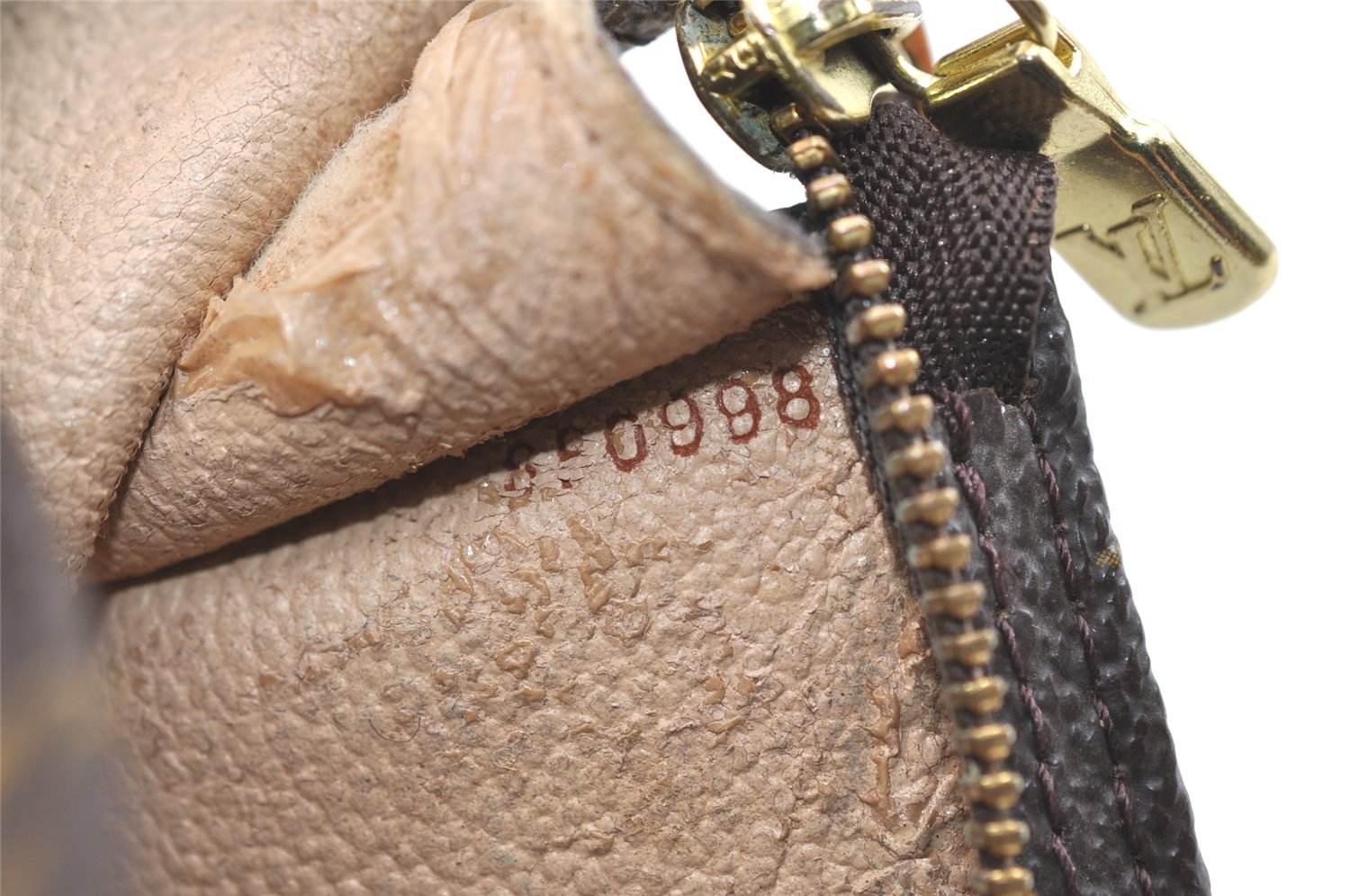 Authentic Louis Vuitton Monogram Pouch For Bucket GM LV Junk 2065K