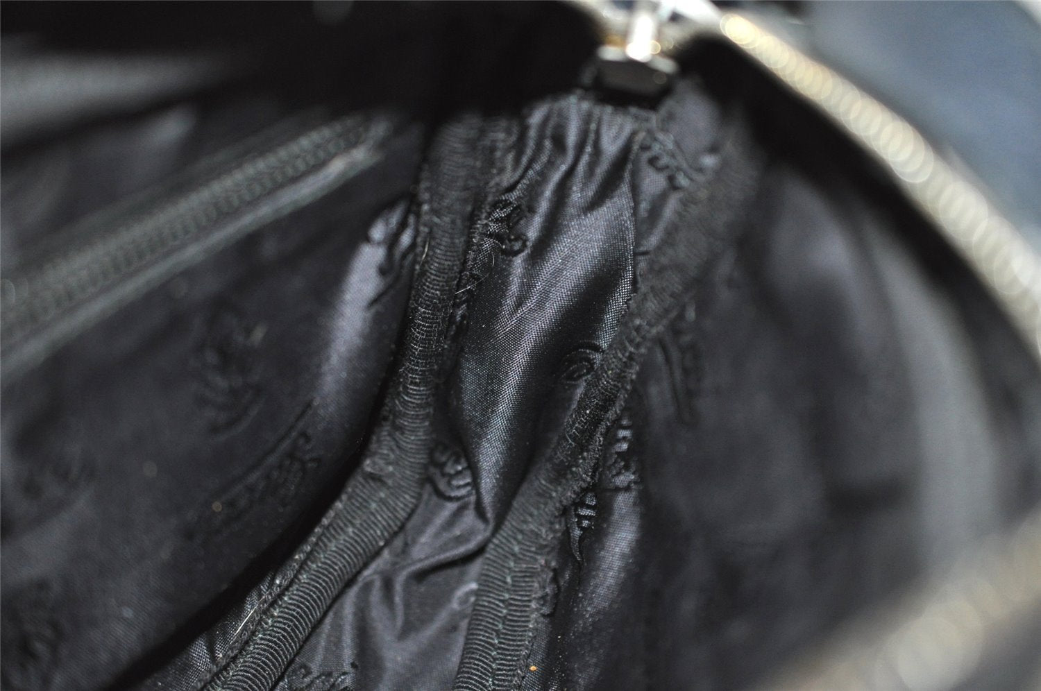 Authentic GUCCI Guccissima GG Leather Shoulder Cross Body Bag 201447 Black 2067I