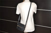 Authentic GUCCI Guccissima GG Leather Shoulder Cross Body Bag 201447 Black 2067I