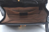 Auth GUCCI Web Sherry Line Sylvie Shoulder Bag GG Velour Enamel Black Junk 2067J