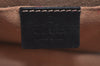 Auth GUCCI Web Sherry Line Sylvie Shoulder Bag GG Velour Enamel Black Junk 2067J