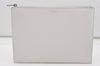 Authentic SAINT LAURENT Clutch Hand Bag Purse Leather White TGR397294 YSL 2068J