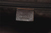 Authentic GUCCI Vintage Diamante Hand Tote Bag Nylon Leather 268112 Brown 2069I