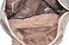 Authentic GUCCI Vintage Diamante Hand Tote Bag Nylon Leather 268112 Brown 2069I
