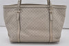 Authentic GUCCI Micro Guccissima GG Leather Shoulder Hand Bag 336776 White 2070J