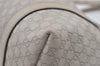 Authentic GUCCI Micro Guccissima GG Leather Shoulder Hand Bag 336776 White 2070J