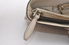 Authentic GUCCI Micro Guccissima GG Leather Shoulder Hand Bag 336776 White 2070J
