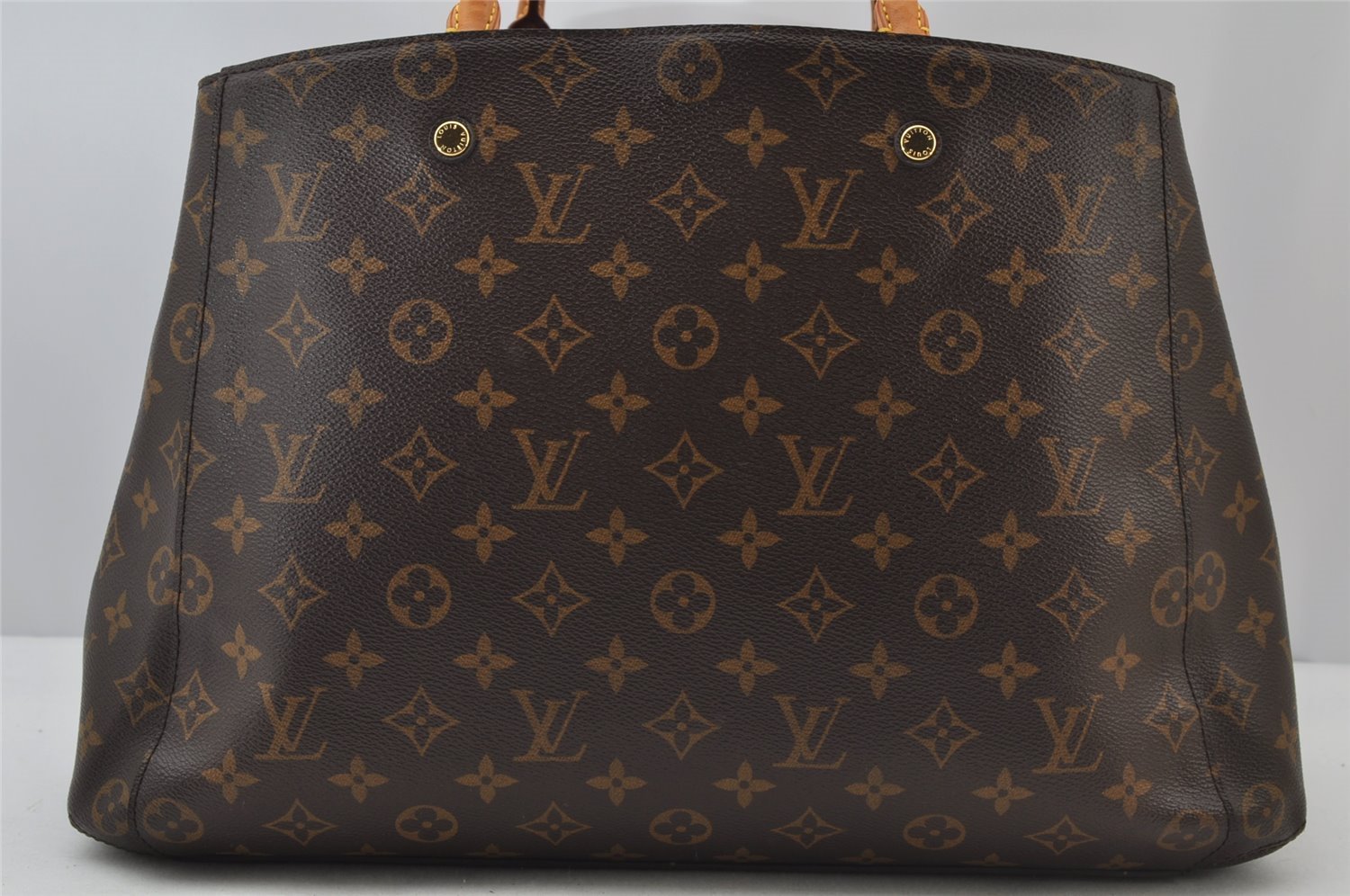 Authentic Louis Vuitton Monogram Montaigne GM 2Way Hand Bag M41067 LV 2071J