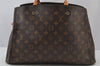 Authentic Louis Vuitton Monogram Montaigne GM 2Way Hand Bag M41067 LV 2071J