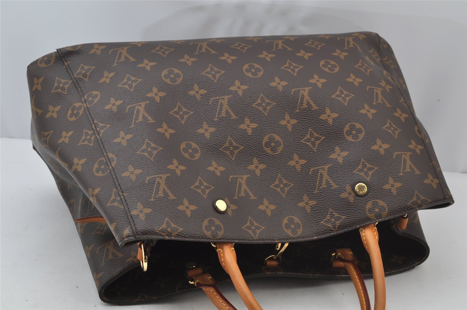 Authentic Louis Vuitton Monogram Montaigne GM 2Way Hand Bag M41067 LV 2071J