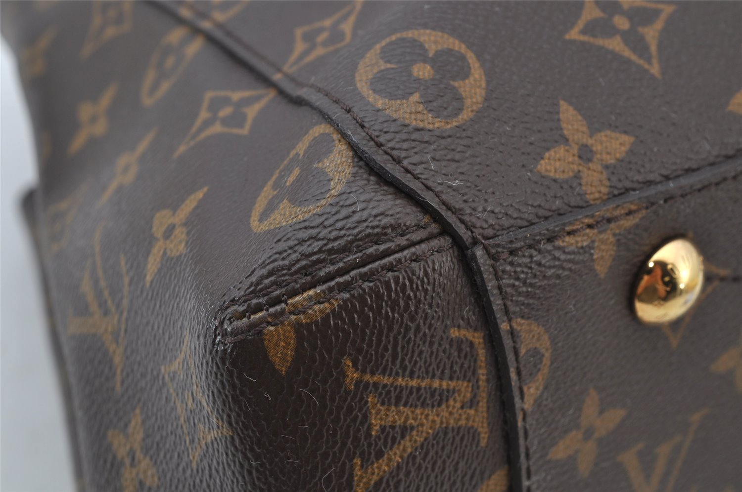 Authentic Louis Vuitton Monogram Montaigne GM 2Way Hand Bag M41067 LV 2071J