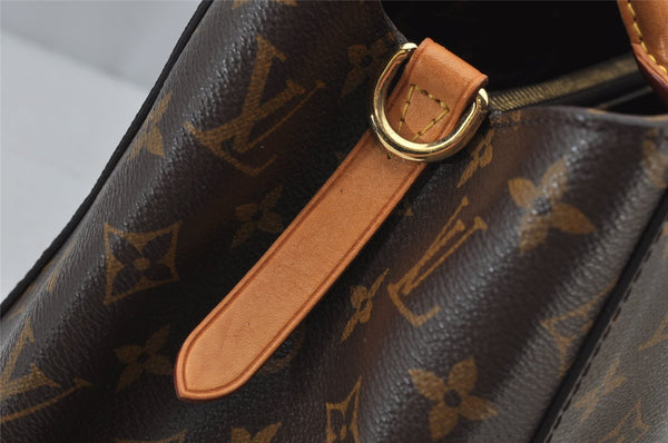 Authentic Louis Vuitton Monogram Montaigne GM 2Way Hand Bag M41067 LV 2071J