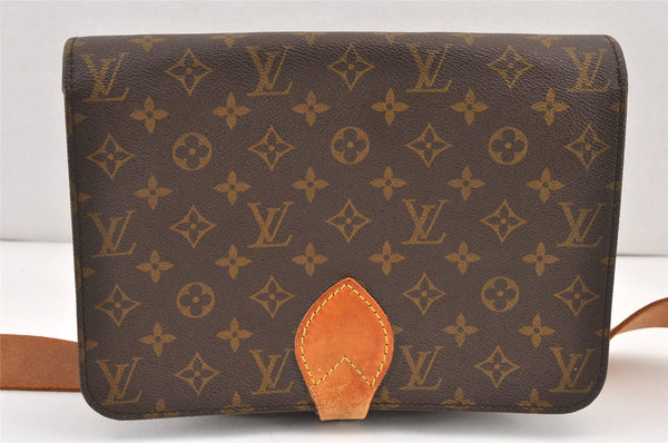 Authentic Louis Vuitton Monogram Cartouchiere GM Shoulder Bag Old Model 2071K