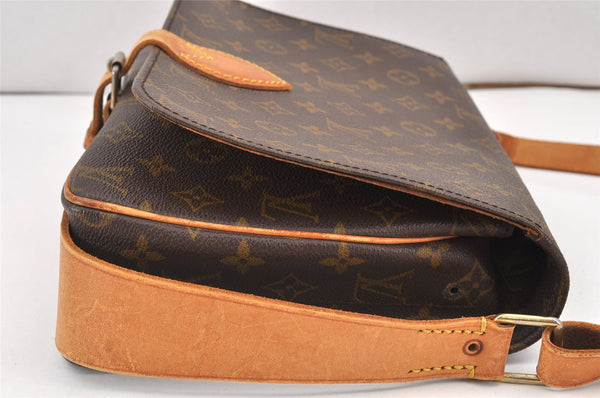 Authentic Louis Vuitton Monogram Cartouchiere GM Shoulder Bag Old Model 2071K