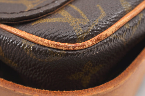 Authentic Louis Vuitton Monogram Cartouchiere GM Shoulder Bag Old Model 2071K