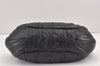 Authentic PRADA Leather Stripes 2Way Shoulder Bag Purse BN1682 Black 2072K