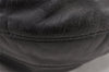 Authentic PRADA Leather Stripes 2Way Shoulder Bag Purse BN1682 Black 2072K