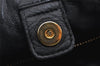 Authentic PRADA Leather Stripes 2Way Shoulder Bag Purse BN1682 Black 2072K