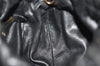 Authentic PRADA Leather Stripes 2Way Shoulder Bag Purse BN1682 Black 2072K