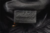 Authentic PRADA Leather Stripes 2Way Shoulder Bag Purse BN1682 Black 2072K