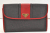 Authentic YVES SAINT LAURENT Clutch Hand Bag Purse PVC Leather Black 2073K