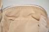 Authentic Christian Dior Trotter Vanity Bag Pouch Canvas Leather Pink Junk 2074K