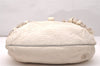 Authentic FENDI Vintage Spy Bag Shoulder Hand Bag Leather White 2075J