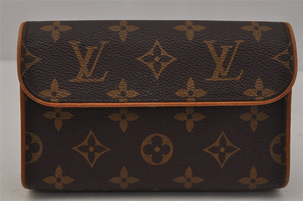 Auth Louis Vuitton Monogram Pochette Florentine Pouch Waist Bag M51855 LV 2076J