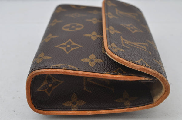 Auth Louis Vuitton Monogram Pochette Florentine Pouch Waist Bag M51855 LV 2076J