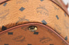 Authentic MCM Visetos Leather Vintage Boston Hand Bag Brown 2076K