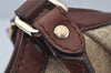 Authentic GUCCI Sukey Shoulder Tote Bag GG Canvas Leather 211944 Beige 2077J