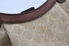 Authentic GUCCI Sukey Shoulder Tote Bag GG Canvas Leather 211944 Beige 2077J