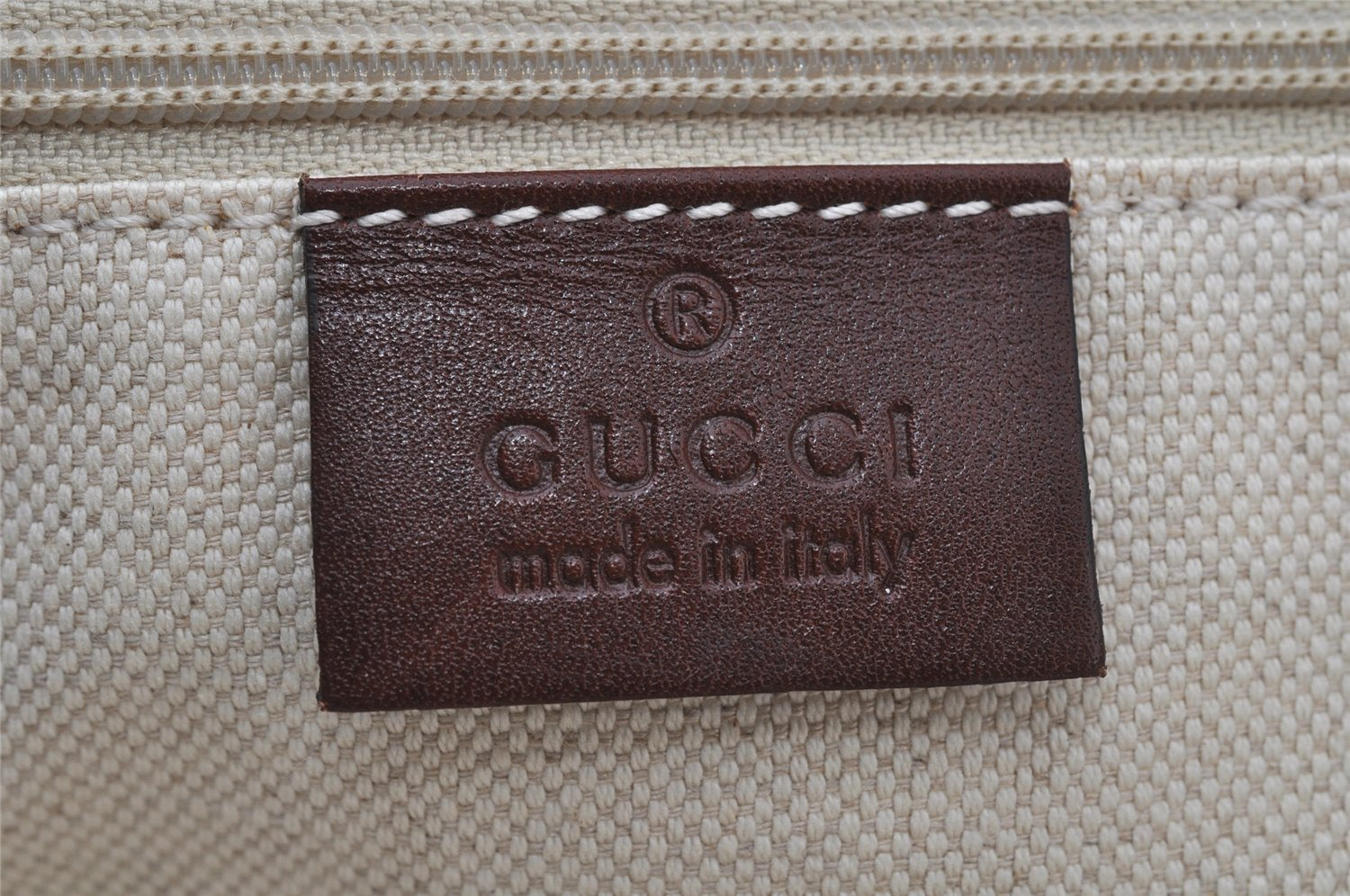 Authentic GUCCI Sukey Shoulder Tote Bag GG Canvas Leather 211944 Beige 2077J