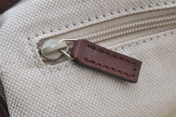 Authentic GUCCI Sukey Shoulder Tote Bag GG Canvas Leather 211944 Beige 2077J