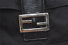 Authentic FENDI Mamma Baguette Shoulder Hand Bag Jersey Leather Black Junk 2078K