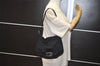 Authentic FENDI Mamma Baguette Shoulder Hand Bag Jersey Leather Black Junk 2078K