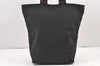 Authentic FENDI Vintage Hand Tote Bag Purse Nylon Leather Black 2079K