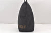 Authentic FENDI Vintage Hand Tote Bag Purse Nylon Leather Black 2079K