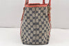 Authentic GUCCI Sherry Line Tote Bag GG Canvas Leather 137396 Navy Blue 2080K