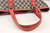 Authentic GUCCI Sherry Line Tote Bag GG Canvas Leather 137396 Navy Blue 2080K